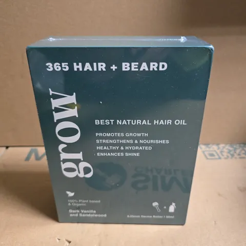 365 HAIR + BEARD BEST NATURAL HAIR OIL – DARK VANILLA & SANDALWOOD