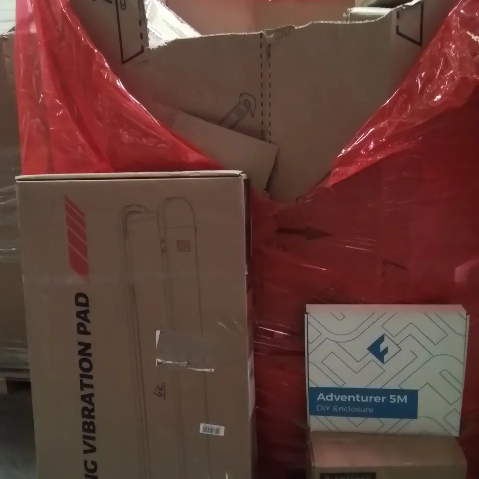 PALLET OF ASSORTED HOUSEHOLD GOODS AND PRODUCTS TO INCLUDE;WALKING PAD,COFFEE MACHINE,DIY ENCLOSURE KIT