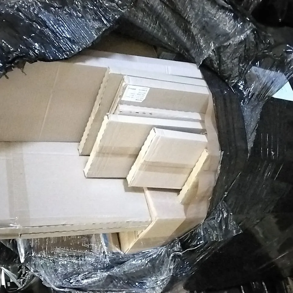 PALLET OF APPROX 20 ASSORTED BATHROOM FURNITURE TO INCLUDE PLINTHS, BASIN DOORS, INFILL PANELS AND PANELS