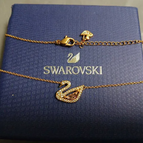 BOXED SWAROVSKI LOGO NECKLACE