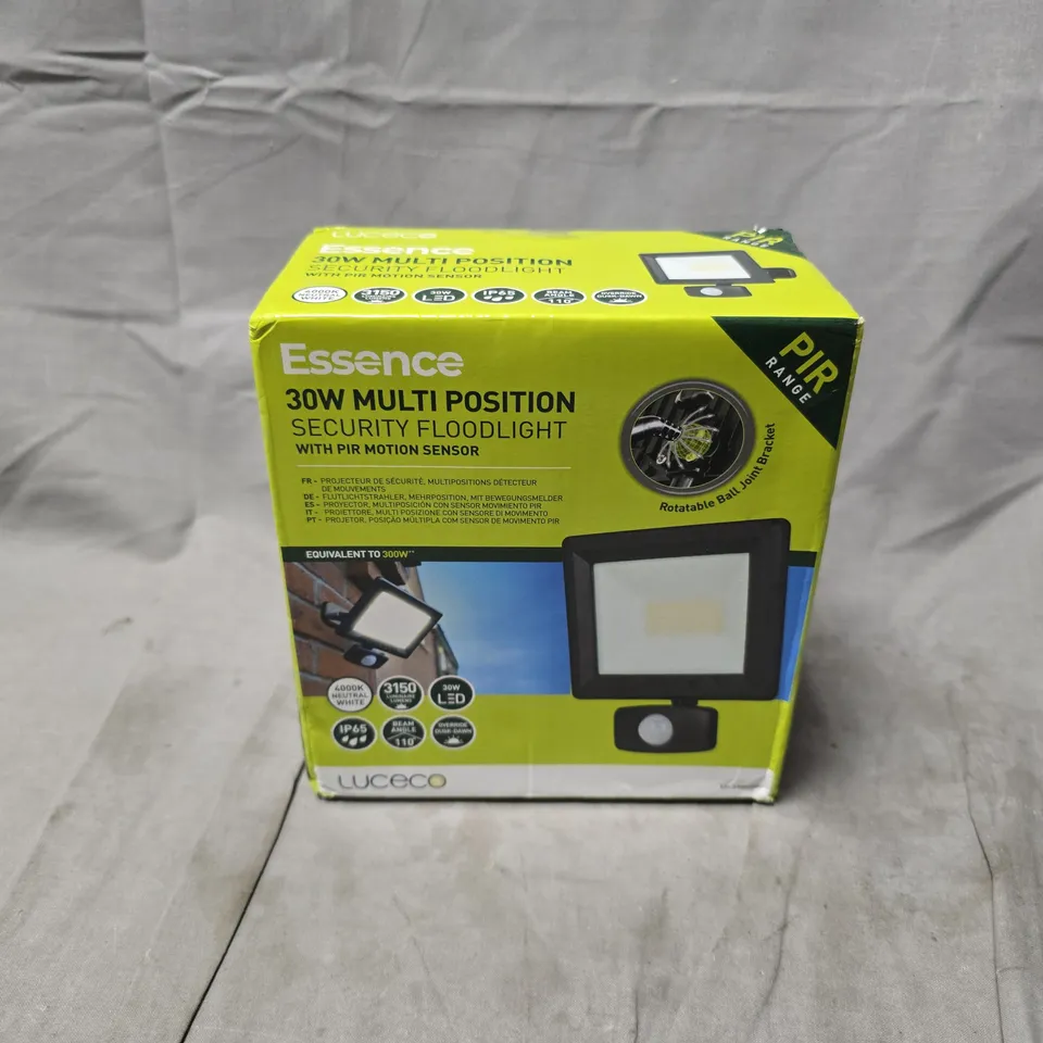 BOXED AND SEALED LUCECO ESSENCE SECURITY FLOODLIGHT