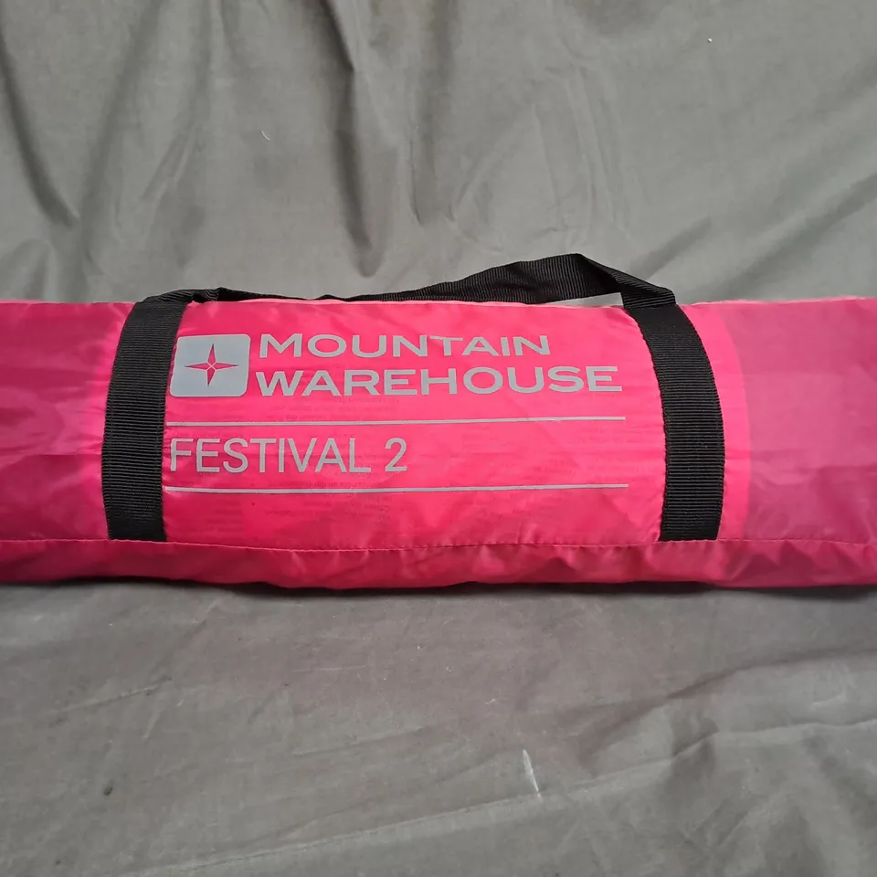 MOUNTAIN WAREHOUSE FESTIVAL FUN 2 PERSON SINGLE SKIN TENT 