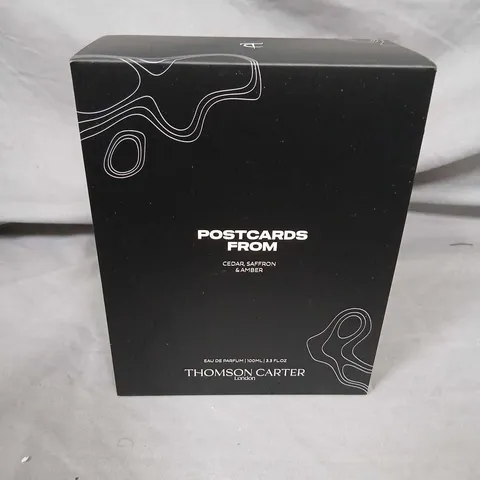 POSTCARDS FROM CEDAR, SAFFRON & AMBER EAU DE PARFUM 100ML – THOMSON CARTER LONDON (BOXED)