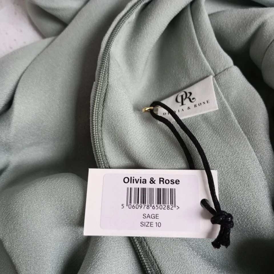 OLIVIA & ROSE SAGE DRESS – UK SIZE 10