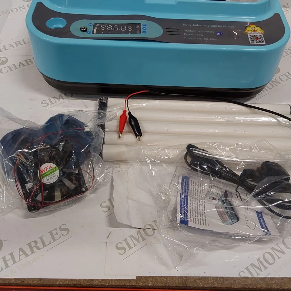 BOXED 24 EGG FULLY AUTOMATIC 75W EGG INCUBATOR (1 BOX)