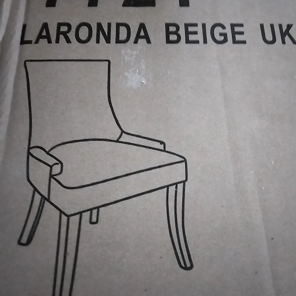 LARONDA BEIGE DINING CHAIR