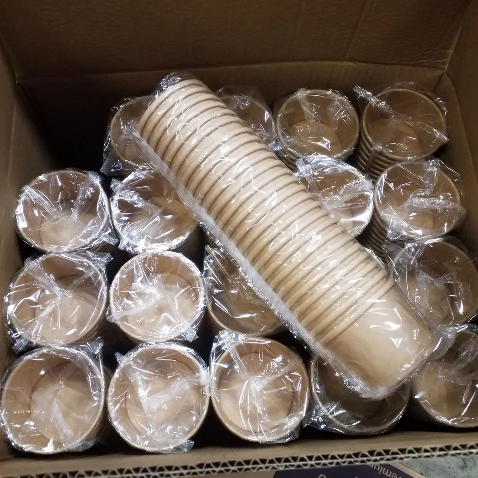 BOX CONTAINING 500 BRAND NEW MICROWAVEABLE SOUPER CUPS 225ML