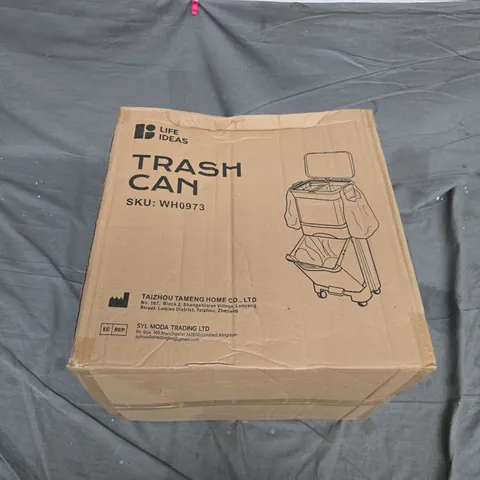 LIFE IDEAS TRASH CAN – BOXED, SKU WH0973