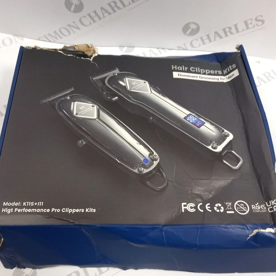 BOXED HAIR CLIPPERS K11S+I11 HIGH PERFORMANCE PRO CLIPPERS KIT