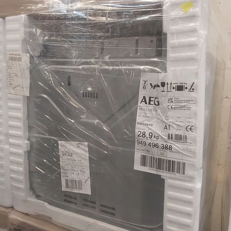 AEG BEX335011B BUILT-IN ELECTRIC SINGLE OVEN, BLACK