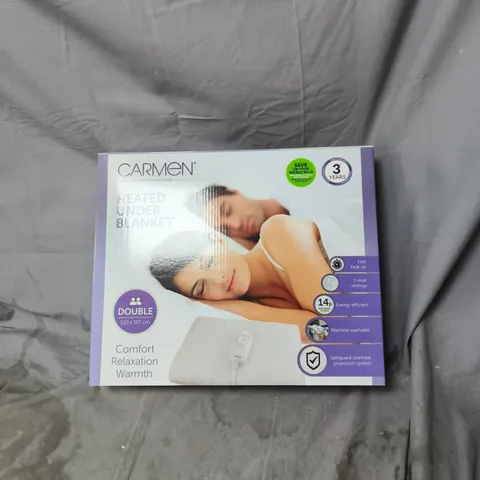 CARMEN HEATED UNDER BLANKET – DOUBLE (120 X 107 CM) – BOXED