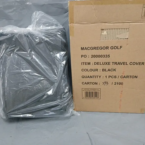 MACGREGOR GOLF DELUXE TRAVEL COVER BLACK 