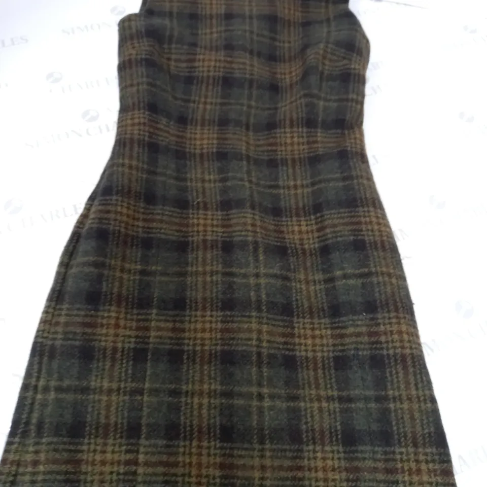 GANT CHEQUERED MIDI DRESS SIZE 10