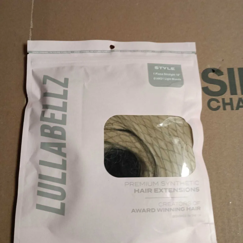 LULLABELLZ PREMIUM SYNTHETIC HAIR EXTENSIONS – STRAIGHT, 15IN LENGTH, LIGHT BLONDE (1 PIECE)