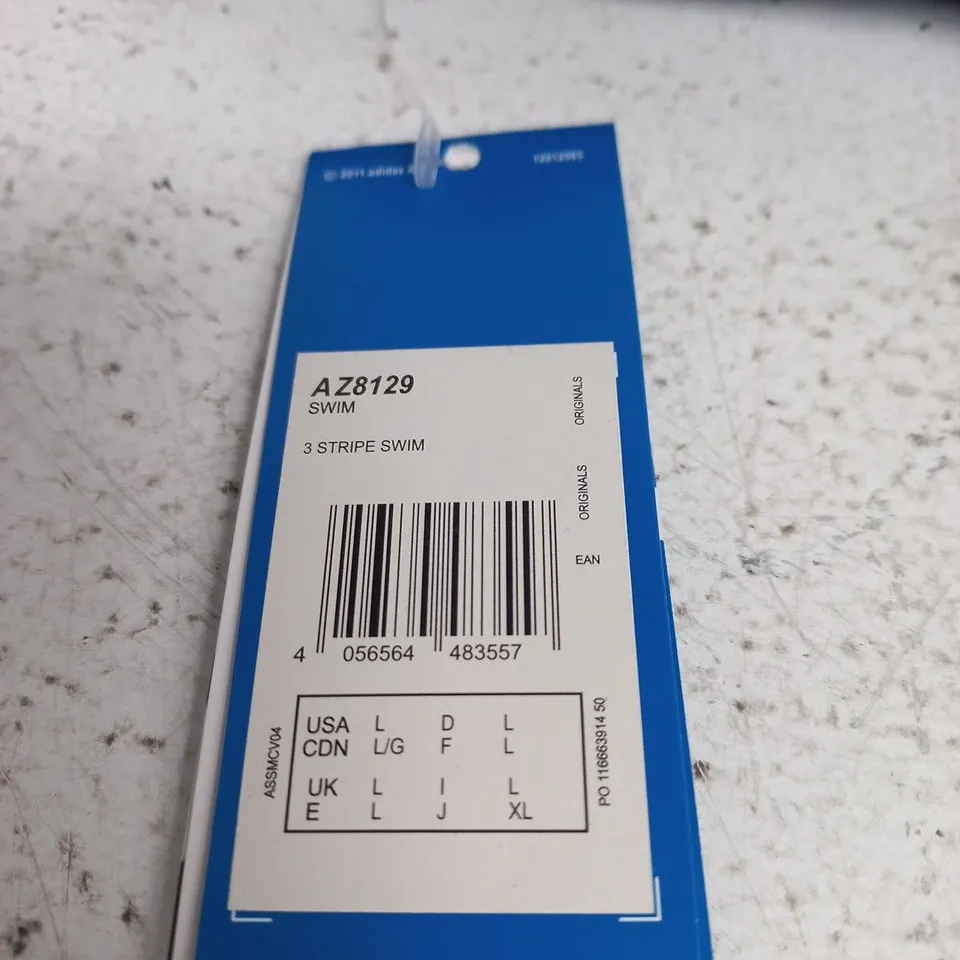 ADIDAS SWIM SHORTS BLUE LARGE