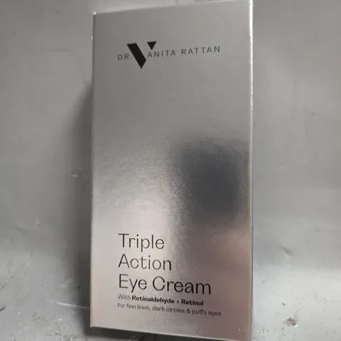 BOXED DR VANITA RATTAN TRIPLE ACTION EYE CREAM 10ML