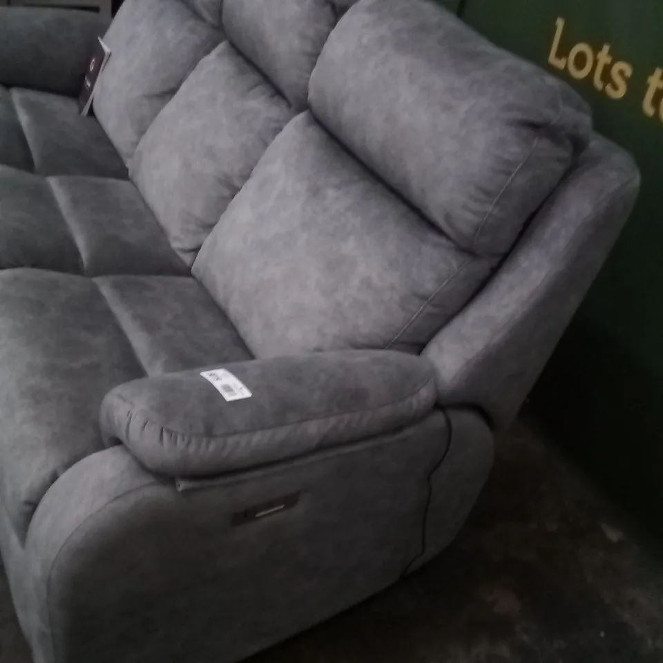 DESIGNER G PLAN MADE KINGSBURY PRAMA PEWTER ELECTRIC RECLINING 3 SEATER SOFA