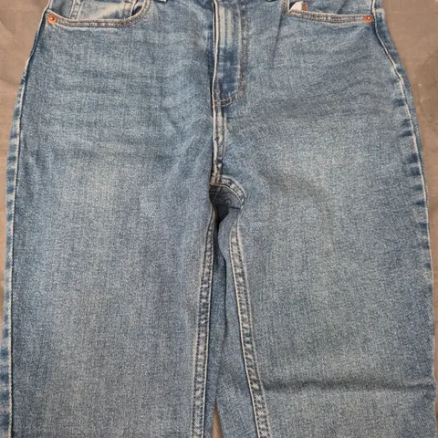 H&M STRETCH SKINNY HIGH WAIST JEANS IN BLUE EU SIZE 38