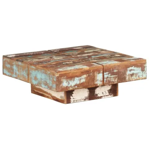 BOXED GRACIELA SOLID WOOD PEDESTAL COFFEE TABLE (1 BOX)