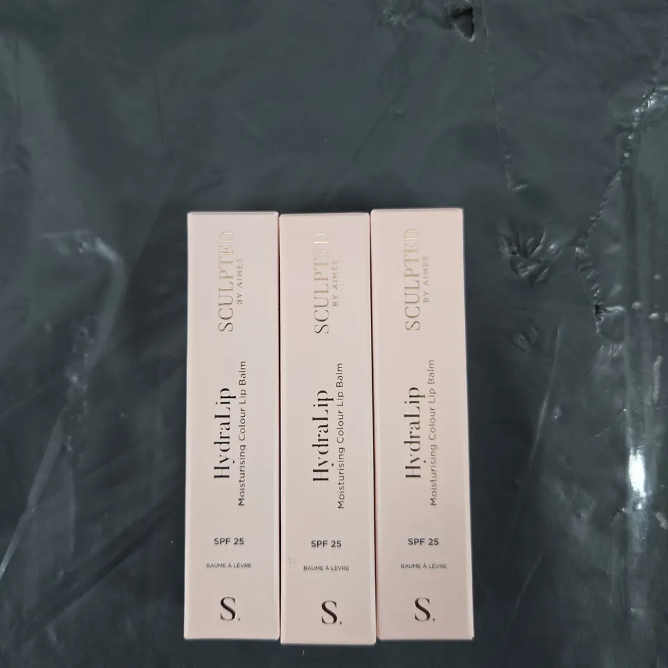 SET OF 3 SCULPTED BY AIMEE HYDRA LIP BALM - ROSE