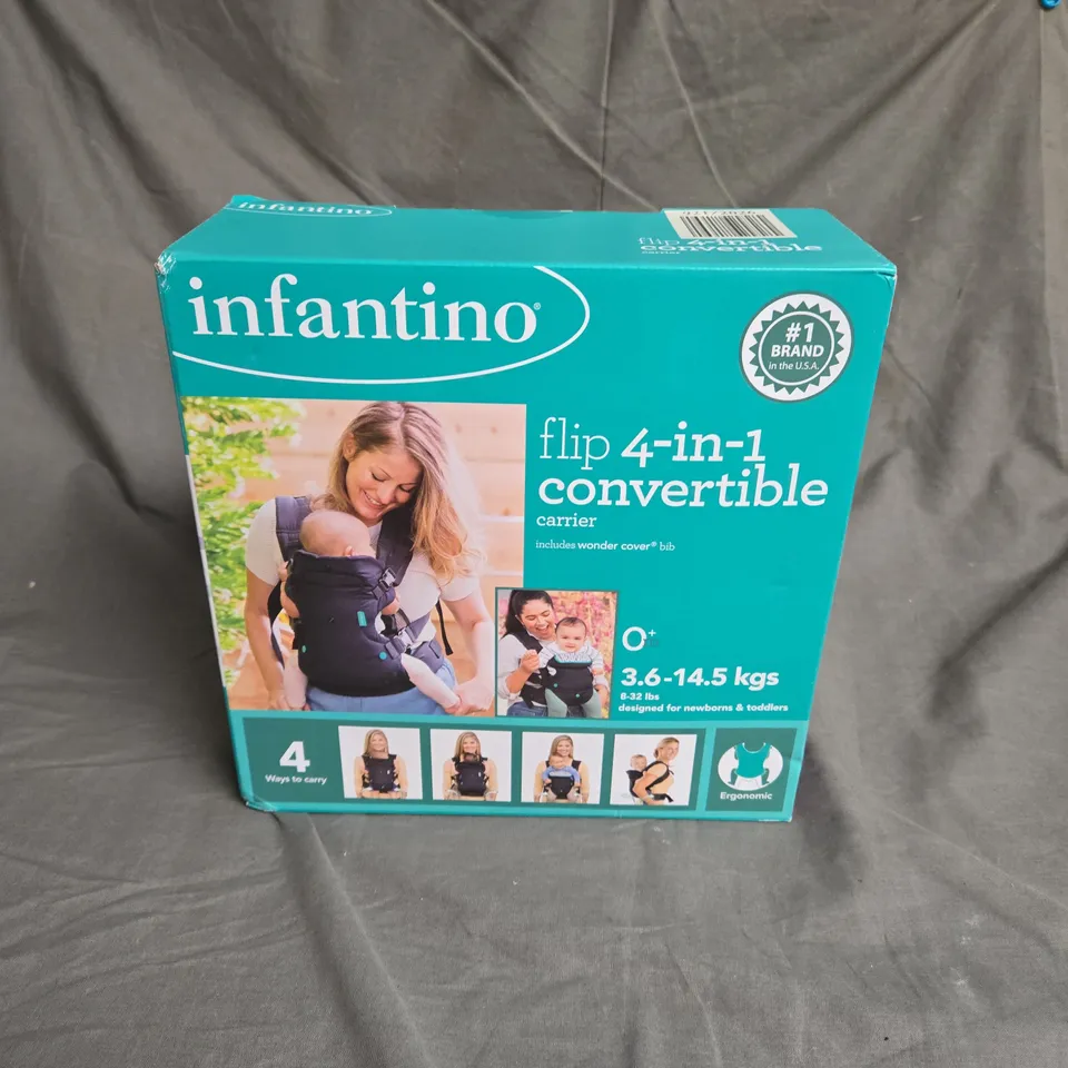 BOXED INFANTINO FLIP 4 IN 1 CONVERTABLE CARRIER