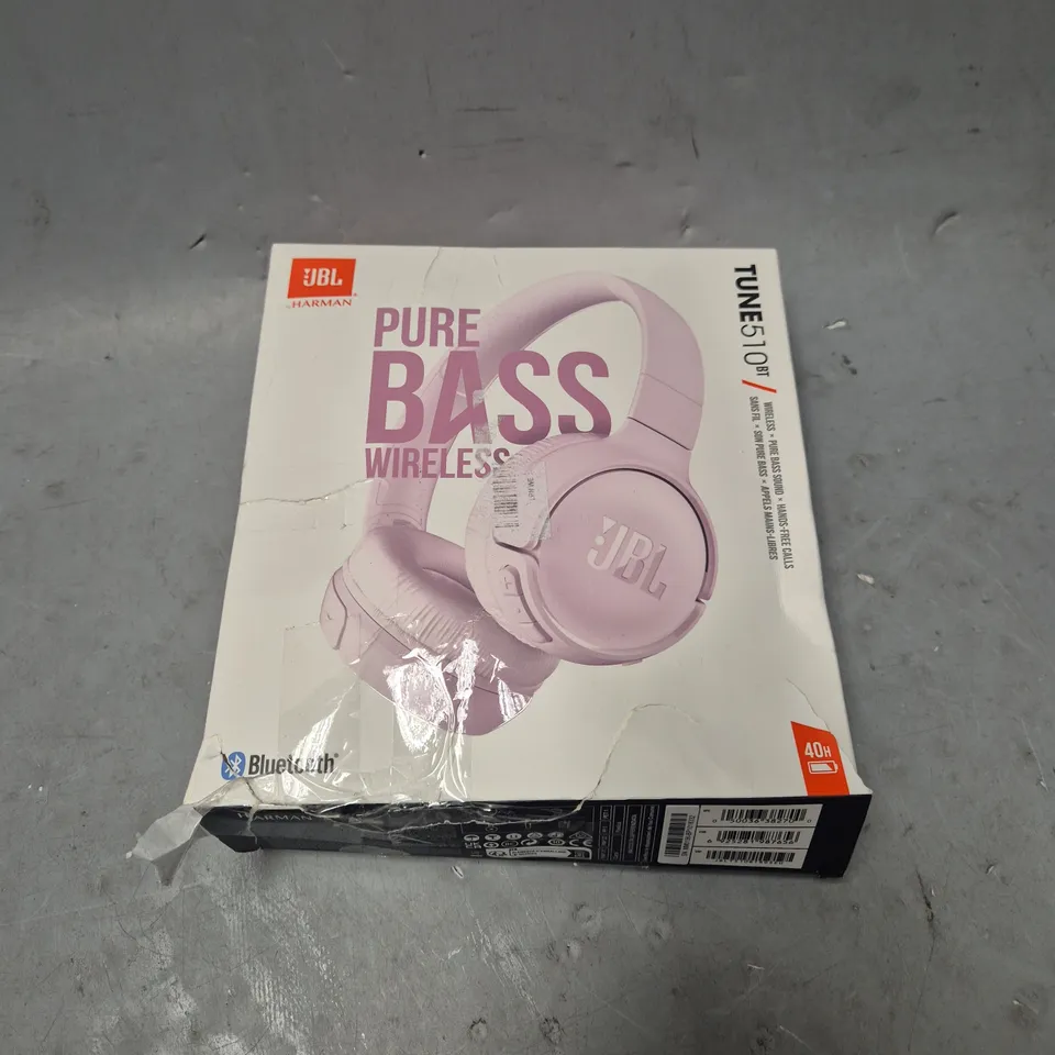 BOXED JBL PURE BASS WIRELESS TUNE 510 HEADPHONES 