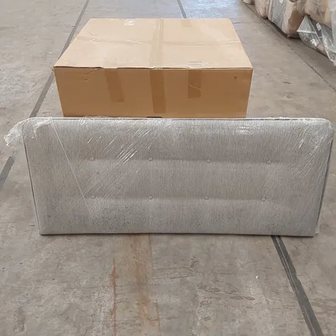 BAGGED DESIGNER 135cm DOUBLE SIZE FABRIC UPHOLSTERED HEADBOARD 