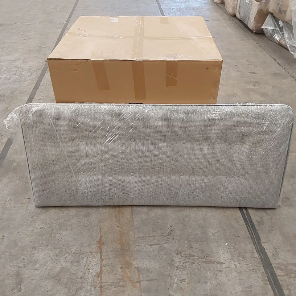 BAGGED DESIGNER 135cm DOUBLE SIZE FABRIC UPHOLSTERED HEADBOARD 