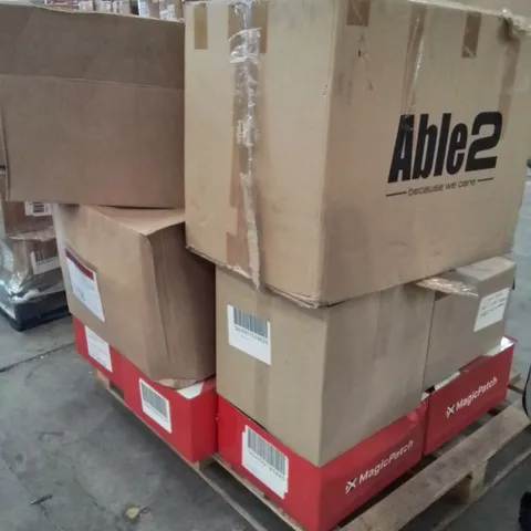 PALLET OF ASSORTED HOUSEHOLD GOODS AND PRODUCTS TO INCLUDE;ETHERNET CABLES,ULTRA FLASKS,WOMEN'S BELT CLIP POUCHES 