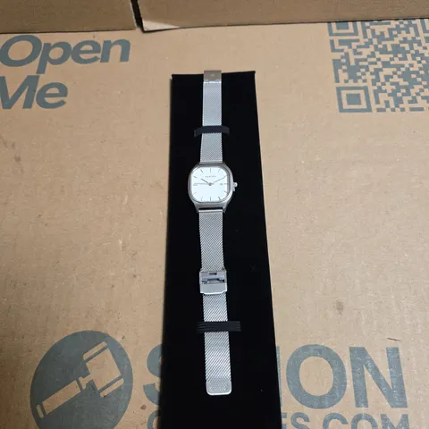 KARTEL WATCH – STAINLESS STEEL MESH BRACELET, WHITE DIAL 