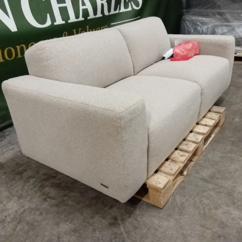 CORTES 3 SEATER FABRIC SOFA - NATURAL RRP £799