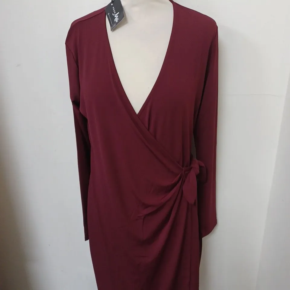 BRYONY SILKY JERSEY BODYCON MIDI DRESS SIZE 14