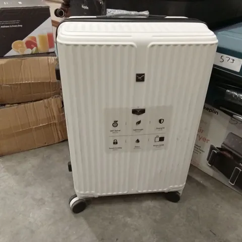 MEDIUM SUITCASE WHITE & BLACK