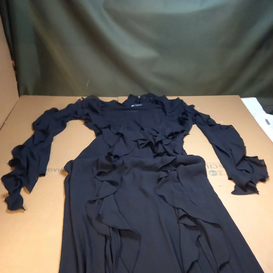 WOMENS TASSELED DRESS IN BLACK SIZE M