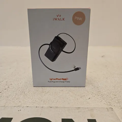 IWALK PINK REEL POWER BANK 10000MAH FAST CHARGE