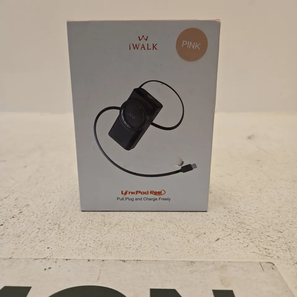 IWALK PINK REEL POWER BANK 10000MAH FAST CHARGE