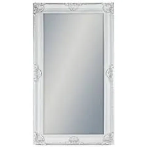 BRAND NEW BOXED HOMES DIRECT 365 WHITE ANTIQUE FRENCH STYLE RECTANGULAR CLASSIC MIRROR