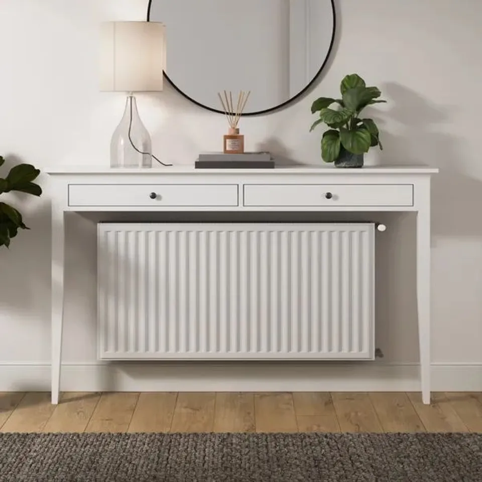 BOXED LYNTON RADIATOR COVER CONSOLE TABLE - NATURAL (1 BOX)