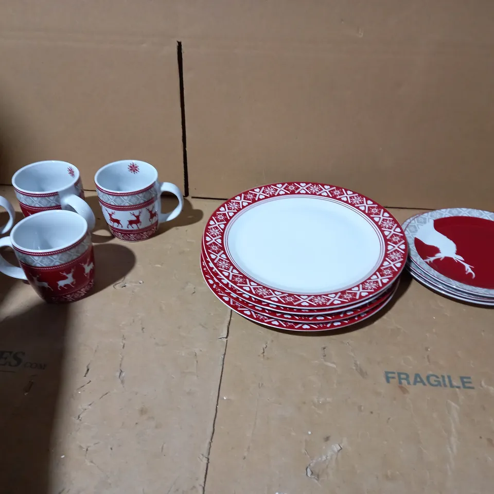 WATERSIDE NORDIC CHRISTMAS REINDEER DINNER SET RRP £52.99