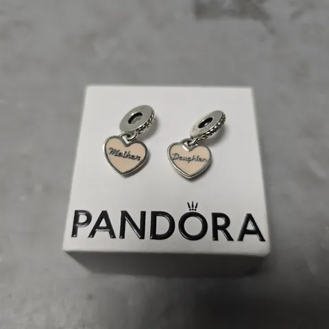 BOXED PANDORA MOTHER & DAUGHTER BRACELET CHARM 