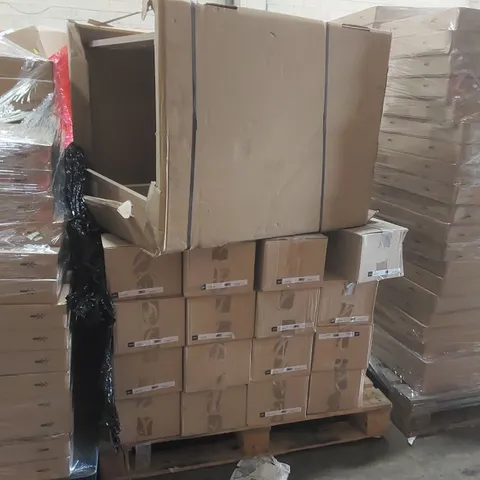 PALLET CONTAINING A LARGE QUANTITY OF ASSORTED FURNITURE PARTS INCLUDING: FURNITURE CARCASS, CURVED PLINTHS 