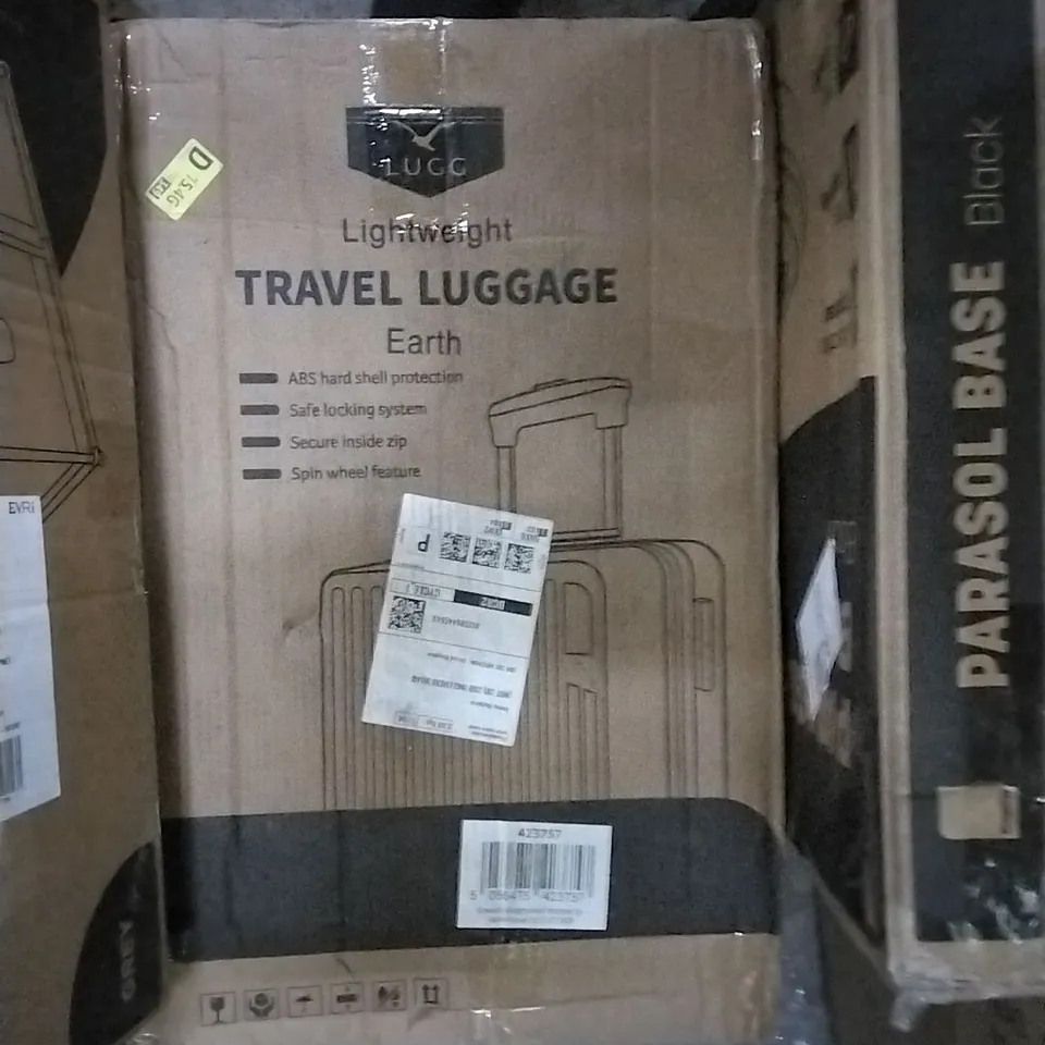 BOXED LUGG LIGHTWEIGHT TRAVEL LUGGAGE CASE - EARTH 