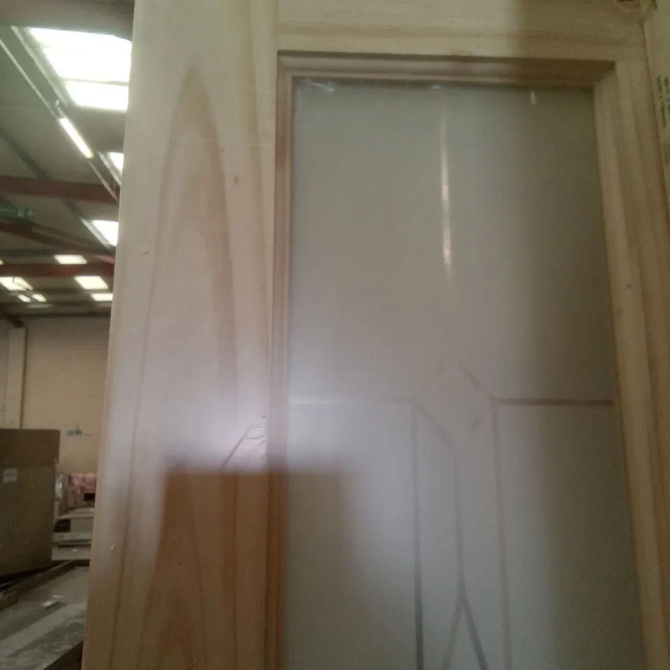 2040 X 726MM 4 PANEL KNOTTY PINE GLAZED INTERNAL DOOR 
