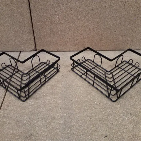 BOXED CORNER WALL MOUNTED SHOWER SHELF 