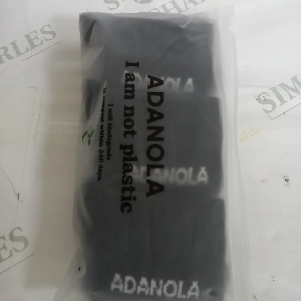 SET OF 3 ADANOLA BLACK SOCKS SIZE UNSPECIFIED 