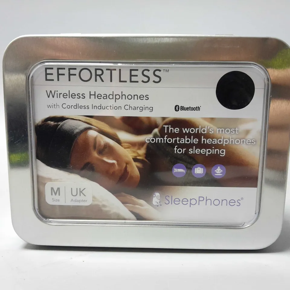 SLEEPPHONES EFFORTLESS WIRELESS HEADPHONES (BLACK) - SIZE MEDIUM