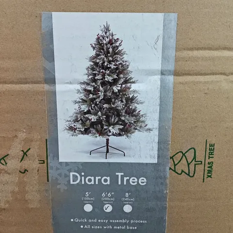 BOXED SNOWTIME DIARA 200CM CHRISTMAS TREE 