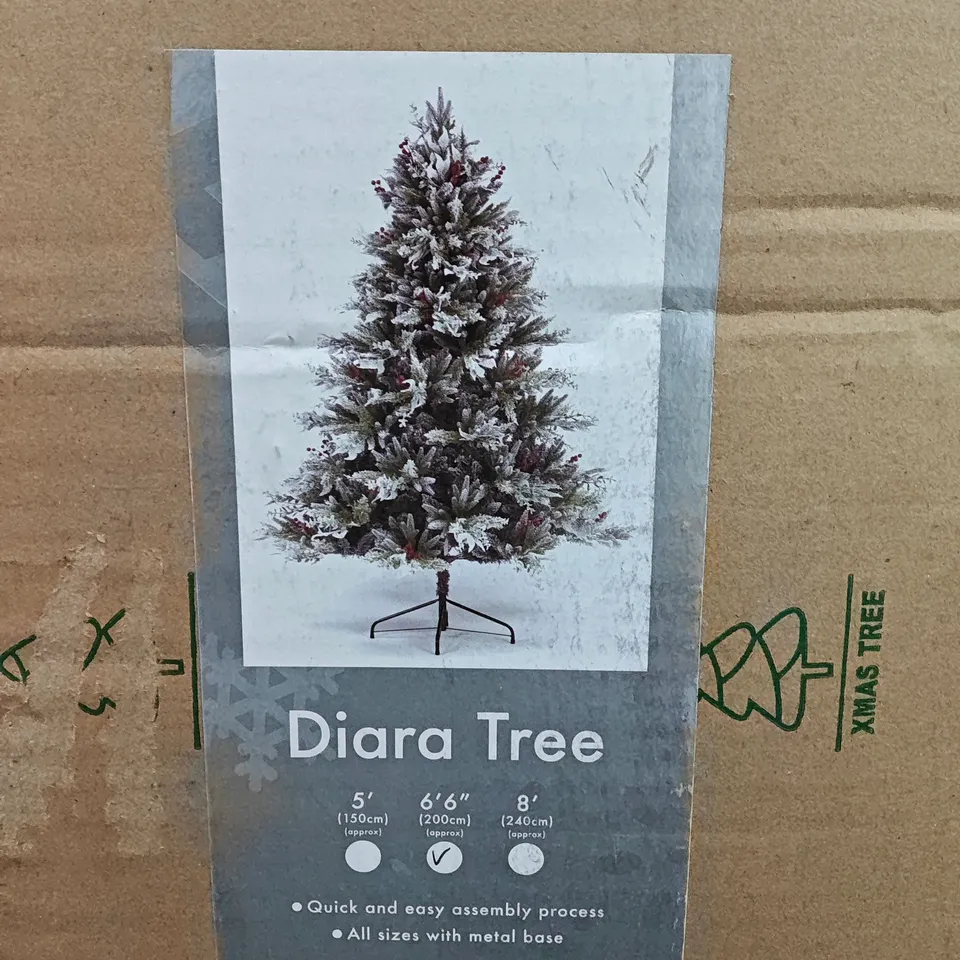 BOXED SNOWTIME DIARA 200CM CHRISTMAS TREE 