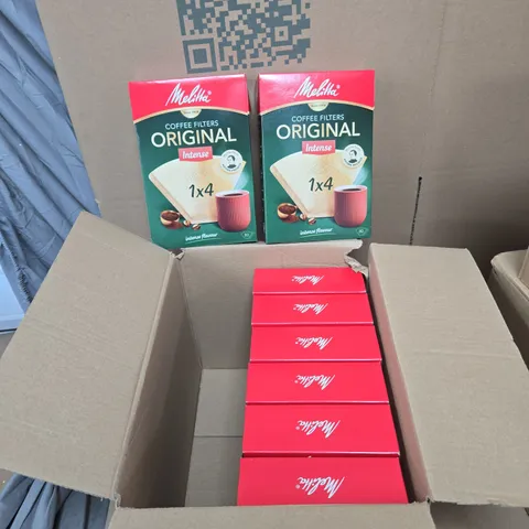 BOX OF APPROXIMATELY 8 MELITTA COFFEE FILTERS INTENSE 