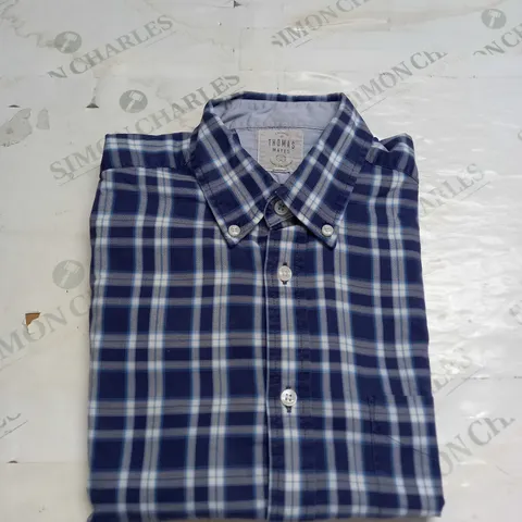 MENS THOMAS MAYES CHECKERED SHIRT - SIZE SMALL